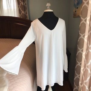 Lulu's White Bell Sleeve Tunic